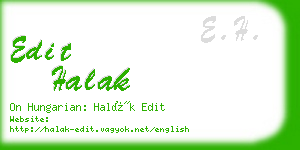 edit halak business card